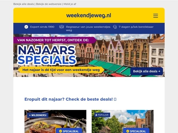 Van nazomer tot herfst: dit zijn onze favoriete najaars deals! 🍁