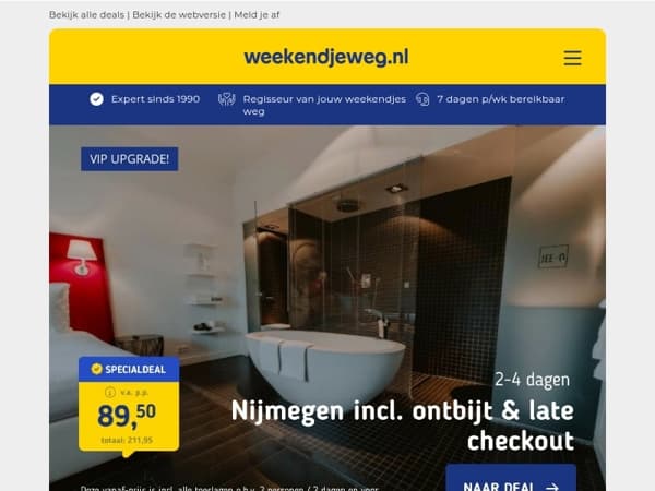 ✨ Exclusieve suite deals: overnacht in ultieme LUXE incl. ontbijt & meer vanaf 84,50 p.p.!