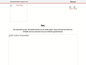 Weekenddeal! 20% kassakorting op WE Fashion 🛍️