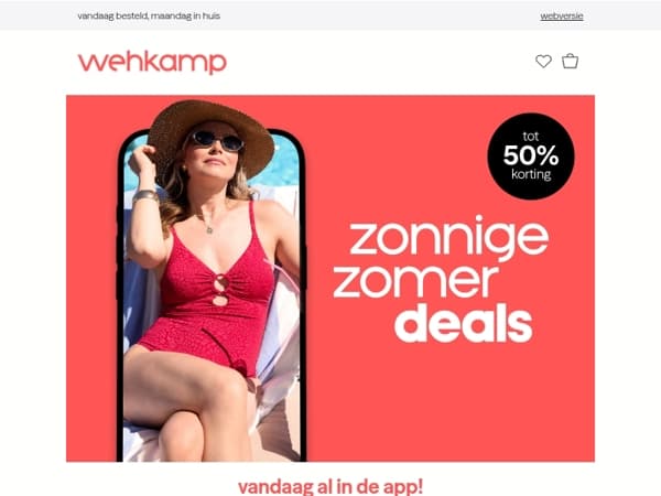NU in de app: Zonnige Zomer Deals! 📱☀️