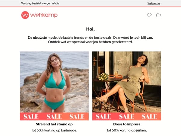 Sale! Tot 50% korting 🚨