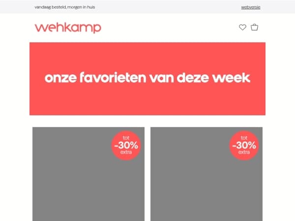 Laatste dagen: Last Minute Deals: tot -30% (extra) ☀️