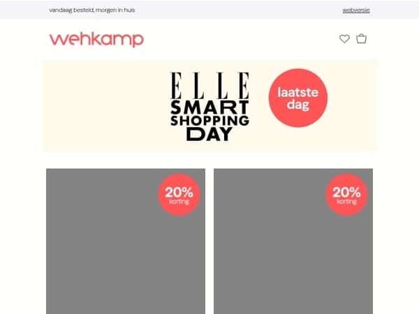 Laatste dag: 20% kassakorting 🚨