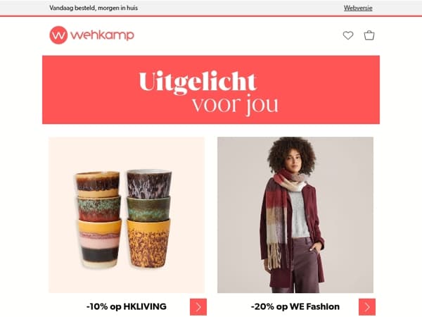 Bekijk de nieuwe collectie, de beste deals en meer!