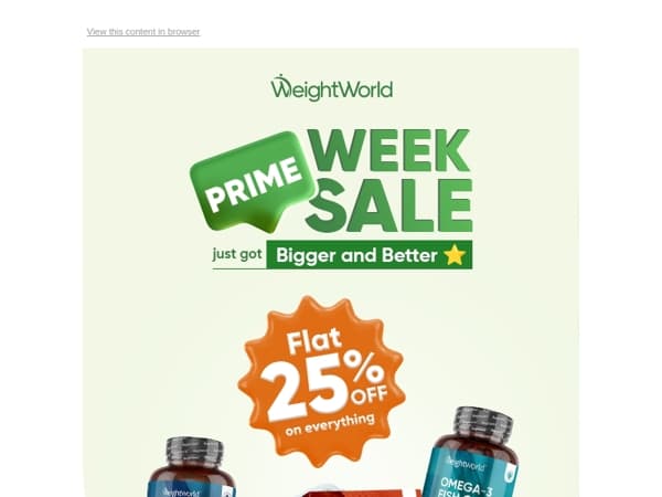 BIGGEST Prime Week Deal in the UK: 25% OFF Everything!