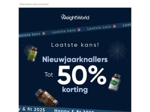 🚨 Laatste kans: Kortingen tot 50% op Nieuwjaarknallers!