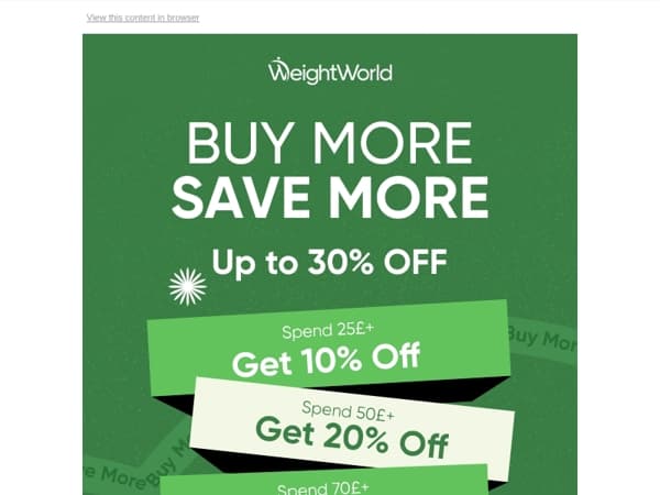 Up to 30% Off: Buy More Save More!