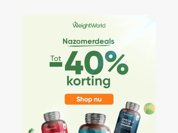 🚨 Laatste kans op kortingen tot 40%