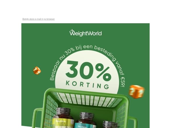 30% korting!? 😱