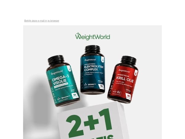 3 supplement voor de prijs van 2! 🤩