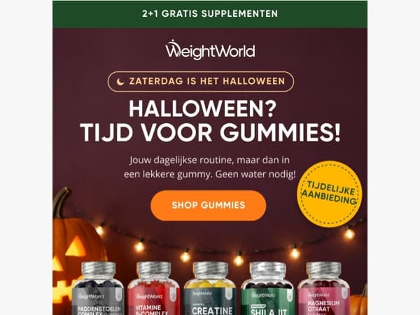 🎃 Geen tricks, alleen gummies!