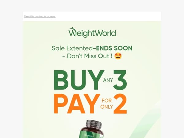 Extended! Grab 3, Pay for 2 – Limited Time