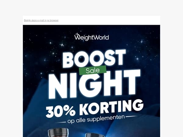Vanavond 30% korting!? 😱