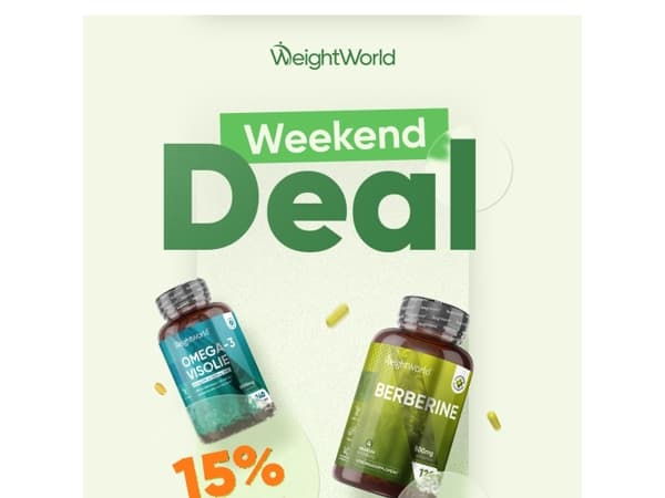 Nu 15% korting op premium supplementen 😎