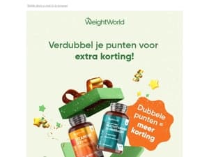 🎯 Ontvang dubbele punten en extra korting!