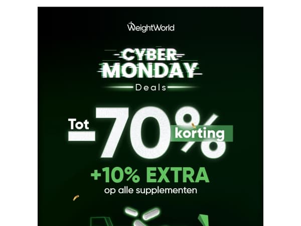 Laatste kans op Cyber Monday deals ⚡