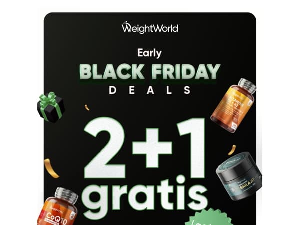 ⌛️ Laatste kans: tot 23:59 uur 2+1 GRATIS! ⏰