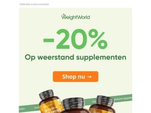 Weerstand deals zijn begonnen - nu 20% korting 🤩