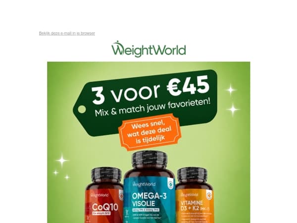 3 voor 45 euro!? 😱
