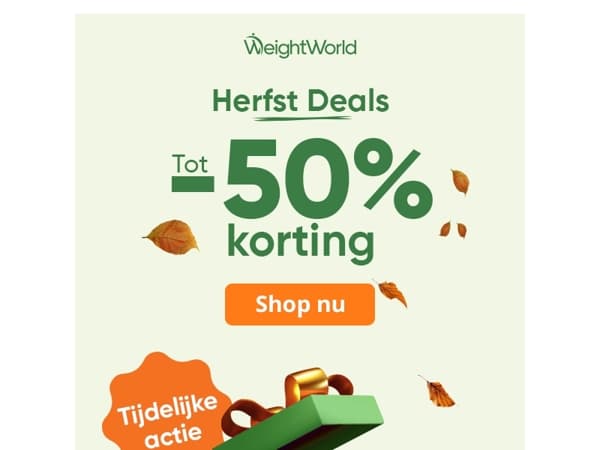 Nu tot 50% korting op hoge kwaliteit supplementen