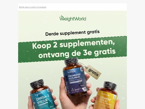 2+1 gratis; mis het niet!