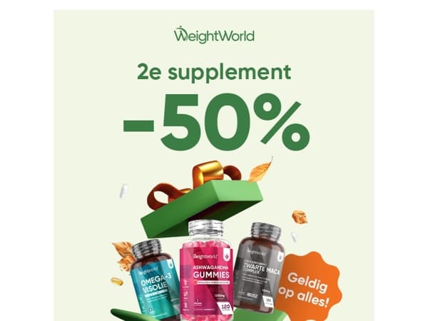 Maak je dinsdag 50% beter 🤩