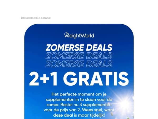 Nu 2+1 gratis 🤩