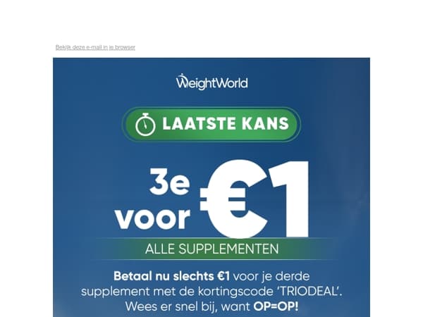 Dit is je laatste kans! 🥺