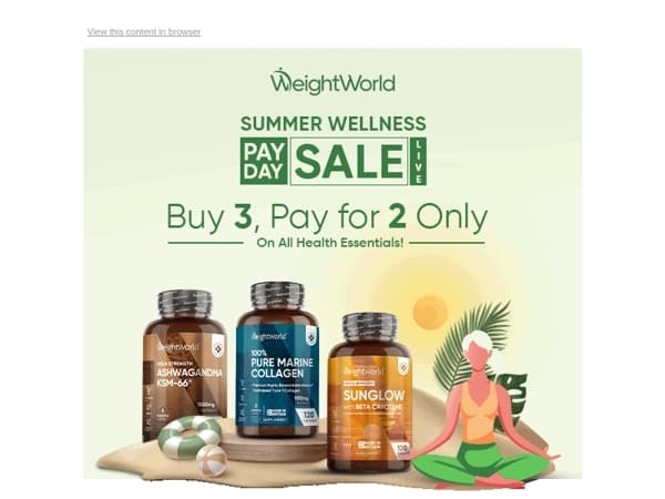 Buy 3, Pay for 2 Sale: Stock Up on Your Wellness Favs Now⭐