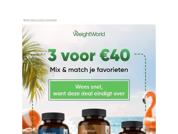 Nu 3 voor €40! 🤩