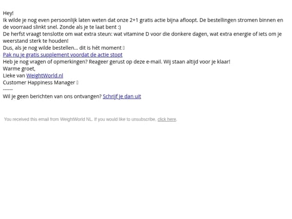 Alleen vandaag nog: 2+1 gratis op supplementen 🍁