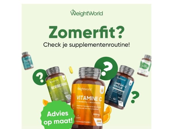 ☀️ Zomerfit? Check je supplementenroutine!