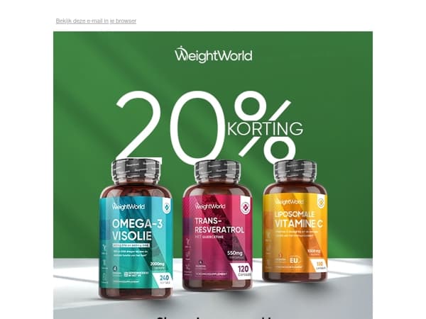 Alles 20% goedkoper!? 😍