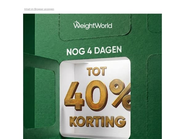 Tot 40% korting 😏