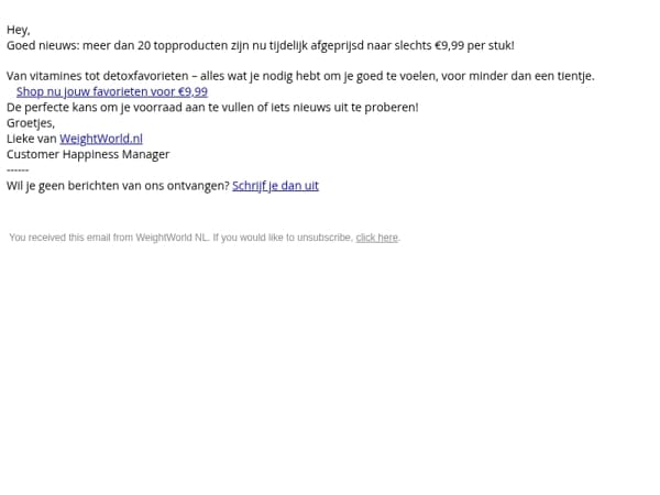 Deze toppers nu voor slechts €9,99 🔥