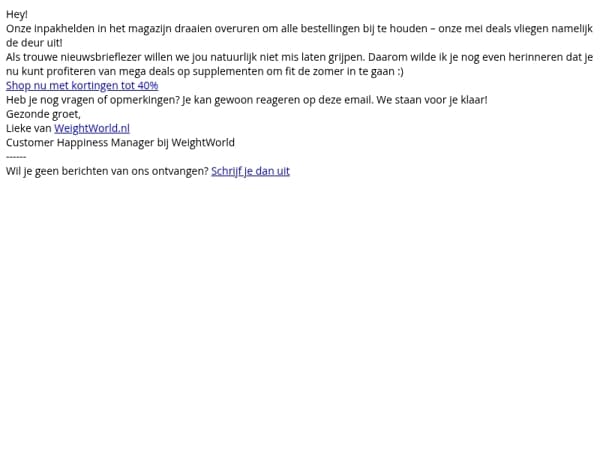 Fit de zomer in met kortingen tot wel 40%