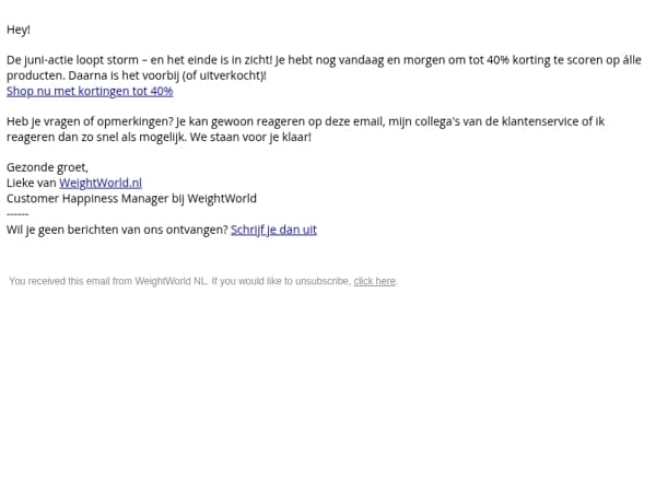 Mis de korting niet! 13.000+ anderen waren je al voor