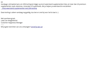 Laatste kans: 20% korting op ALLE weerstand supplementen 💚