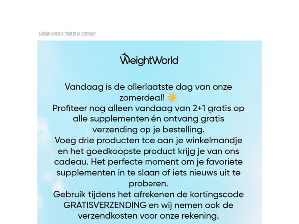 ☀️ Zondag is er om jezelf iets extra’s te gunnen