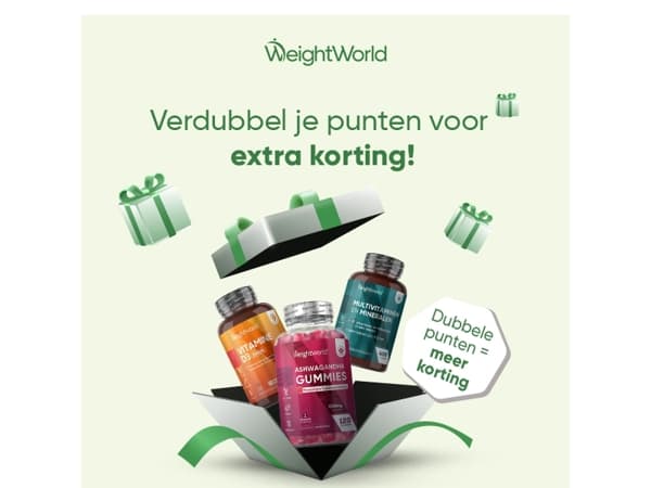 🎯 Ontvang dubbele punten en extra korting!