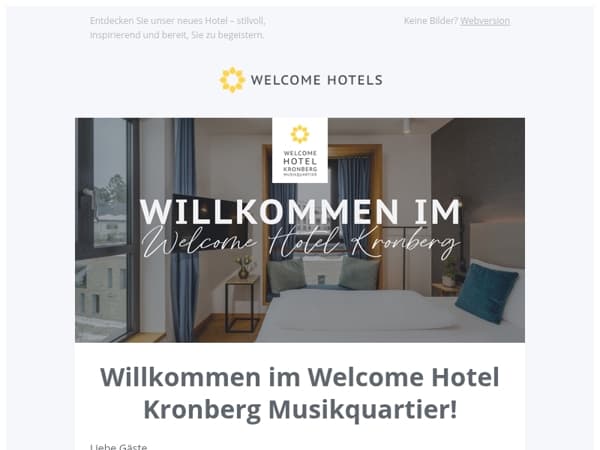Herzlich Willkommen Welcome Hotel Kronberg Musikquartier!