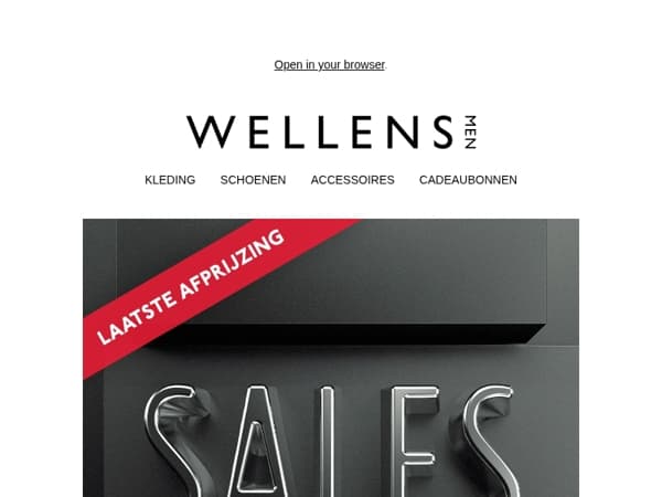 Laatste afprijzing! Alle solden aan -50 % en -70 % 💥