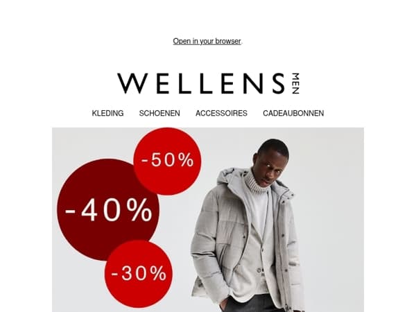 Klaar om te shoppen? Solden met kortingen tot -50%