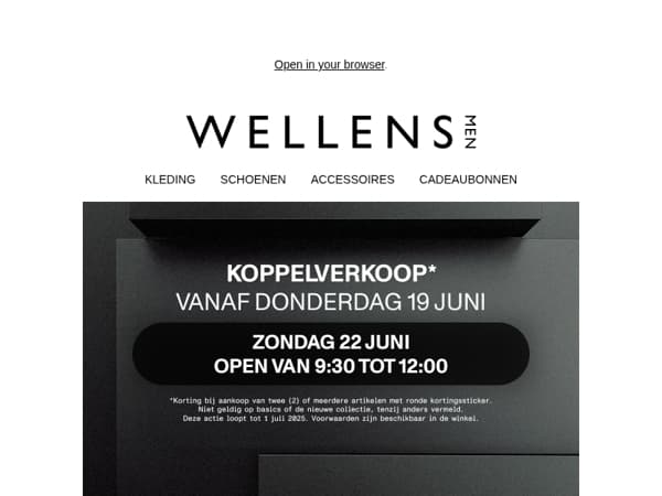 Klaar voor onze koppelverkoop?