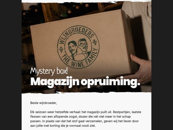 Magazijn opruiming! 6 flessen voor slechts €29,95!