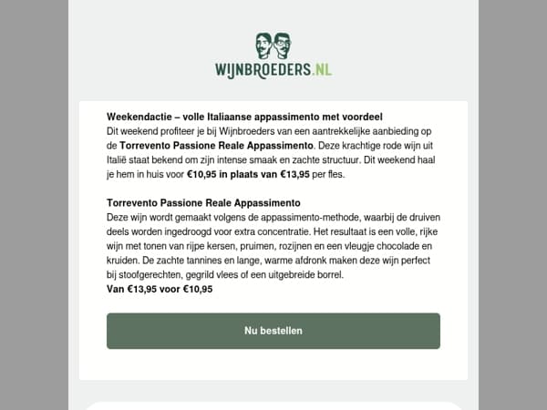 Weekenddeal: Appassimento nu €10,95 per fles!