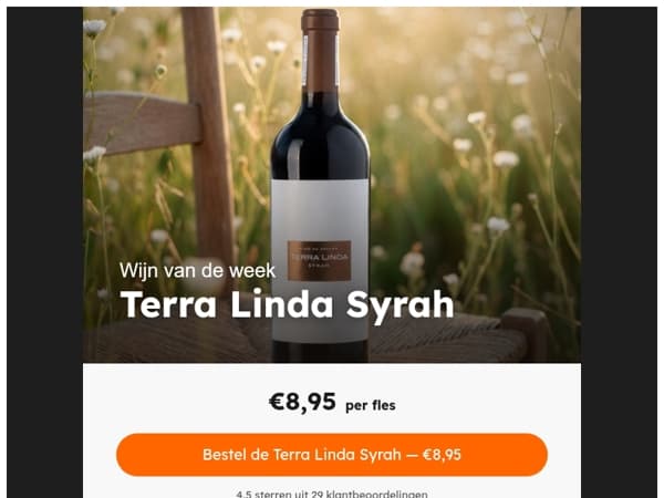 WIJNTIP!! Deze heerlijke Terra Linda Syrah
