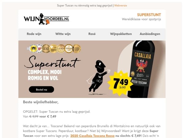 SUPERSTUNT | Super Tuscan met vier keer GOUD
