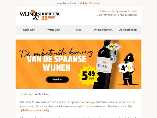 De ónbetwiste Spaanse Koning met 4,3 sterren