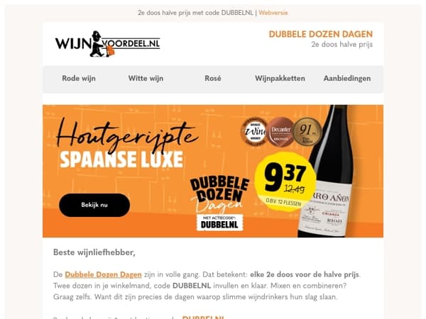 Gouden Rioja Crianza | 2e doos halve prijs